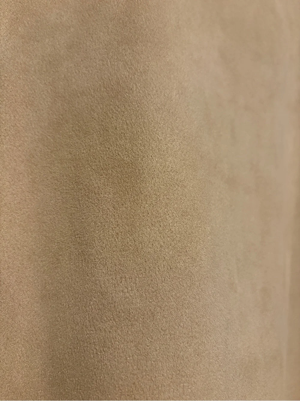 Tuckernuck Size S Tan Faux Suede Easton Swing V-Neck Smocked Cuff Blouse Top